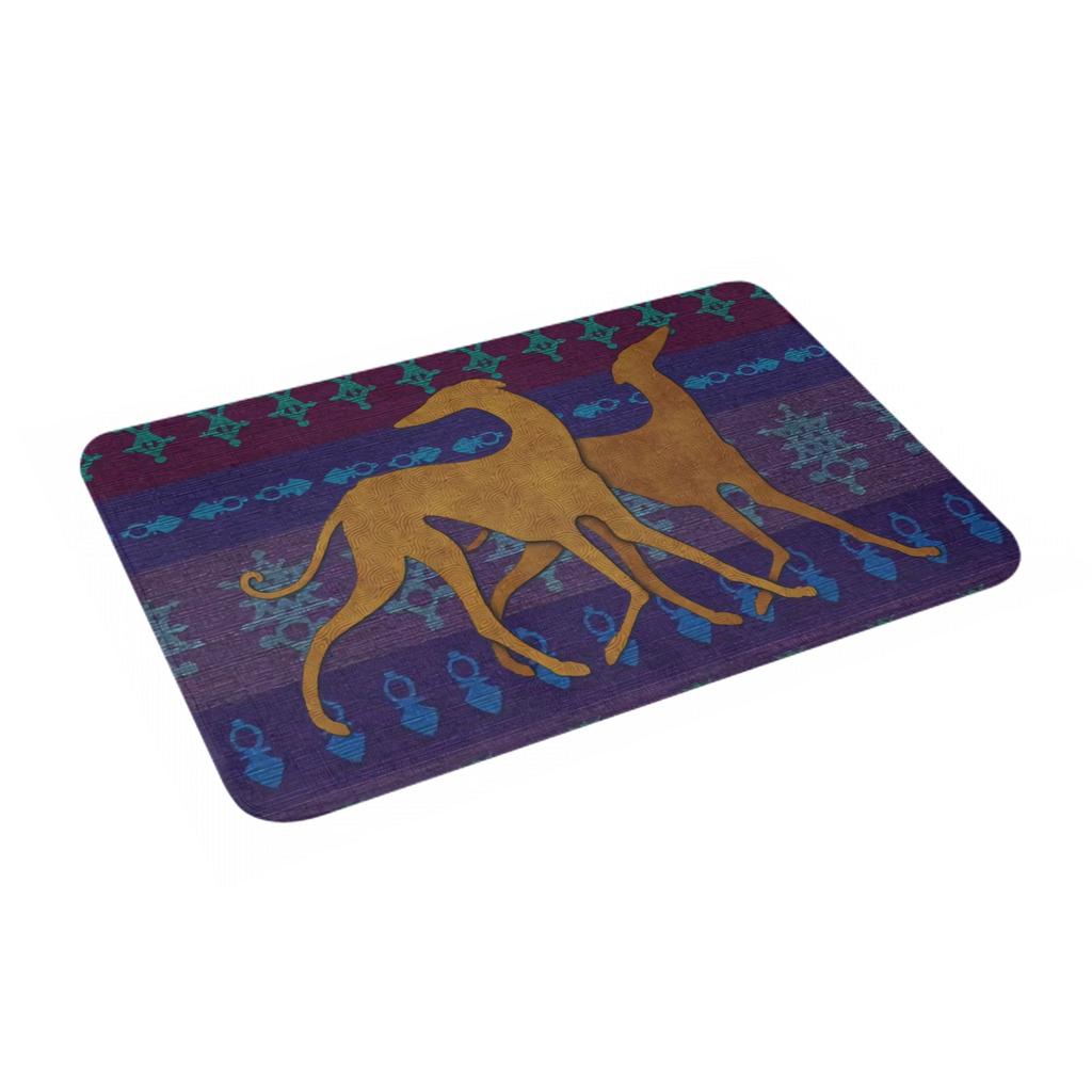 Whippet Levriero Cane Porta Pavimento Bagno Cucina Tappetini Antiscivolo Interno Segugio Zerbino Ingresso Garage Tappeto Tappetino
