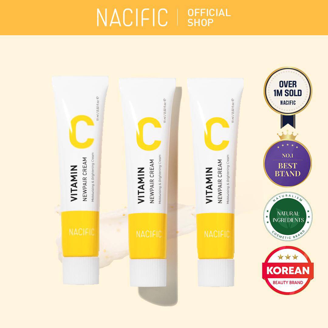 

[NACIFIC] Крем с витамином C Newpair 15 мл, Увлажнение, Сияющая кожа 6PCS