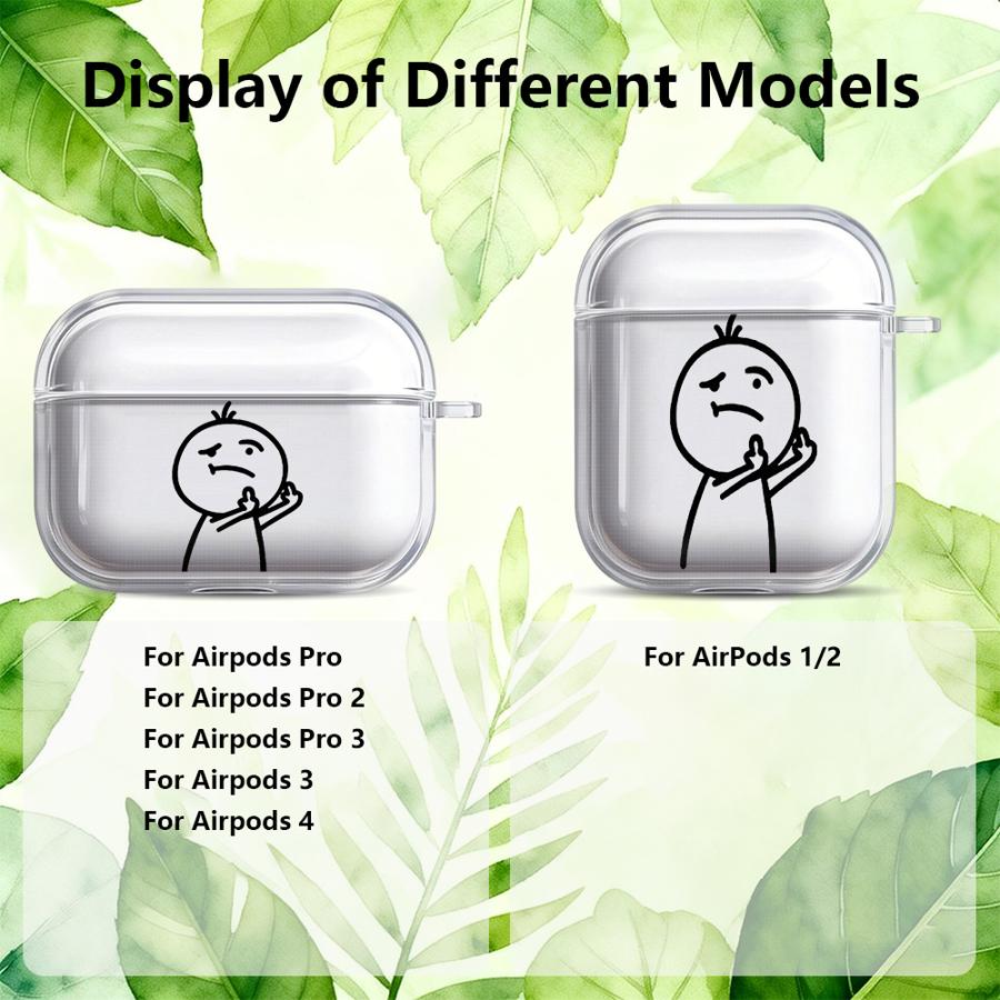 Case For Airpods 3 Pro3 4 Pro Pro2 1 2 Clear Earphone Cases Cover Fun Matchman