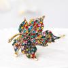 Vintage Alloy Leaf Pin With Electroplating For Ladies Gift Accessory