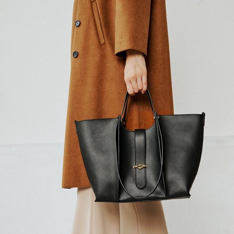 Textured Large Bag Tote Bag Women's Large-capacity High-end Women's Bag Autumn and Winter New Foreign Style Shoulder Messenger Bag