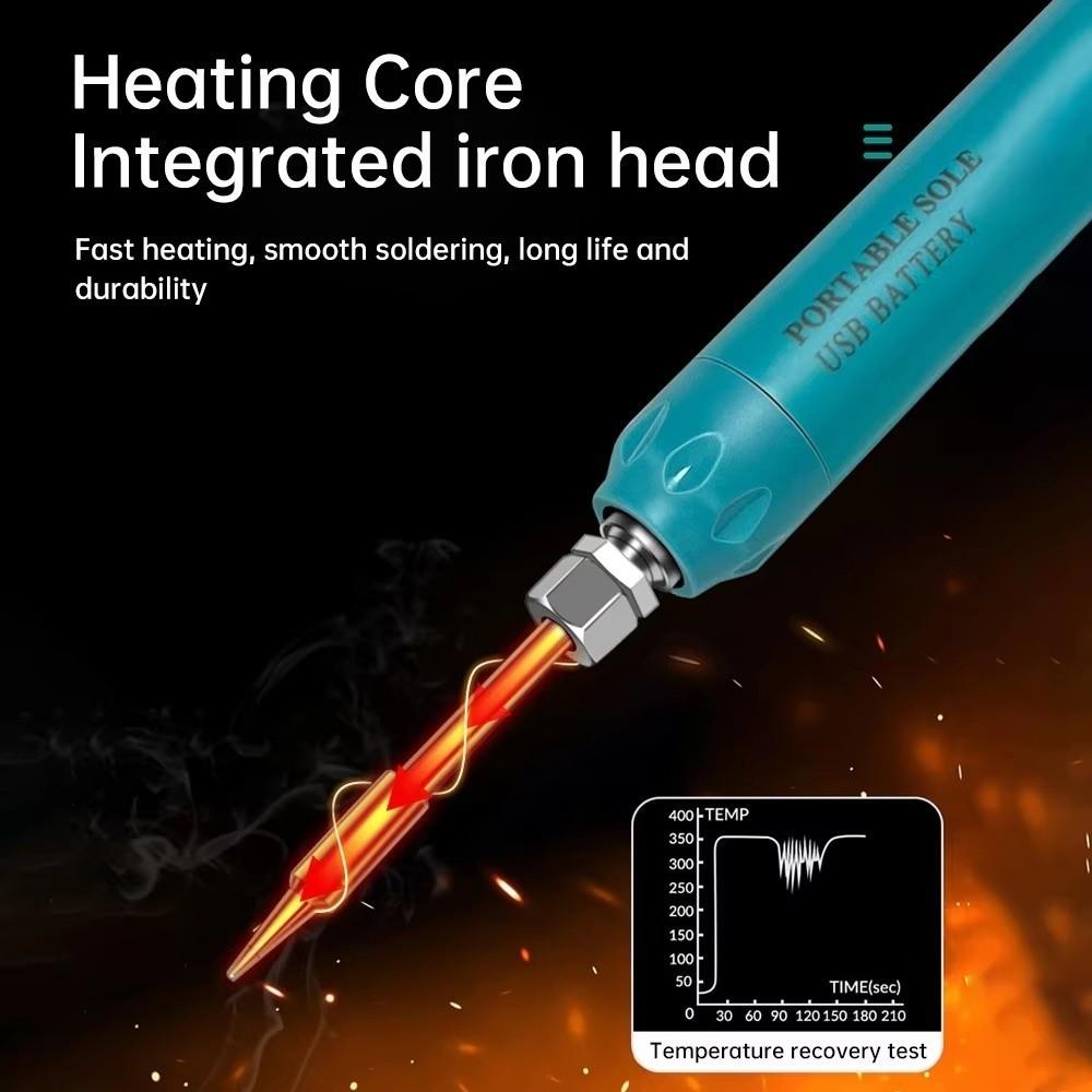 Digital Display USB Soldering Iron Constant Temperature Fast Heating Wireless Electric Iron Solder with Storage Box