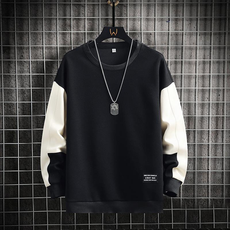 Spring and Autumn New Men's Sweater Casual Versatile Youth Handsome Pullover Round Neck Long Sleeves