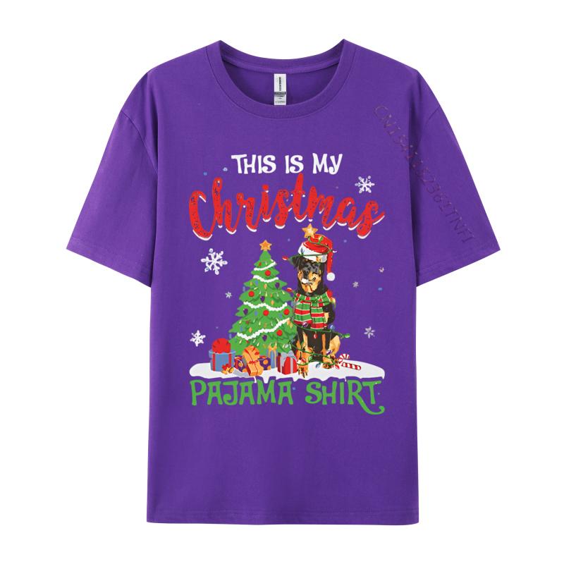 Santa Rottweiler Dog This Is My Christmas T Shirts Unisex Tee Shirts Graphic Unisex Tops Tees Clothes Plain T Shirts Wholesale