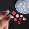 Resin Nail Art Decorations Mold Flower Silicone Mold Pendant Jewelry Making Tools Nail Art Carving Mold Earring Mold