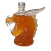Caraffa artistica in vetro a forma di drago per whiskey, Bottiglia trasparente per liquori con intaglio dettagliato, Perfetta per l'esposizione in bar e a casa