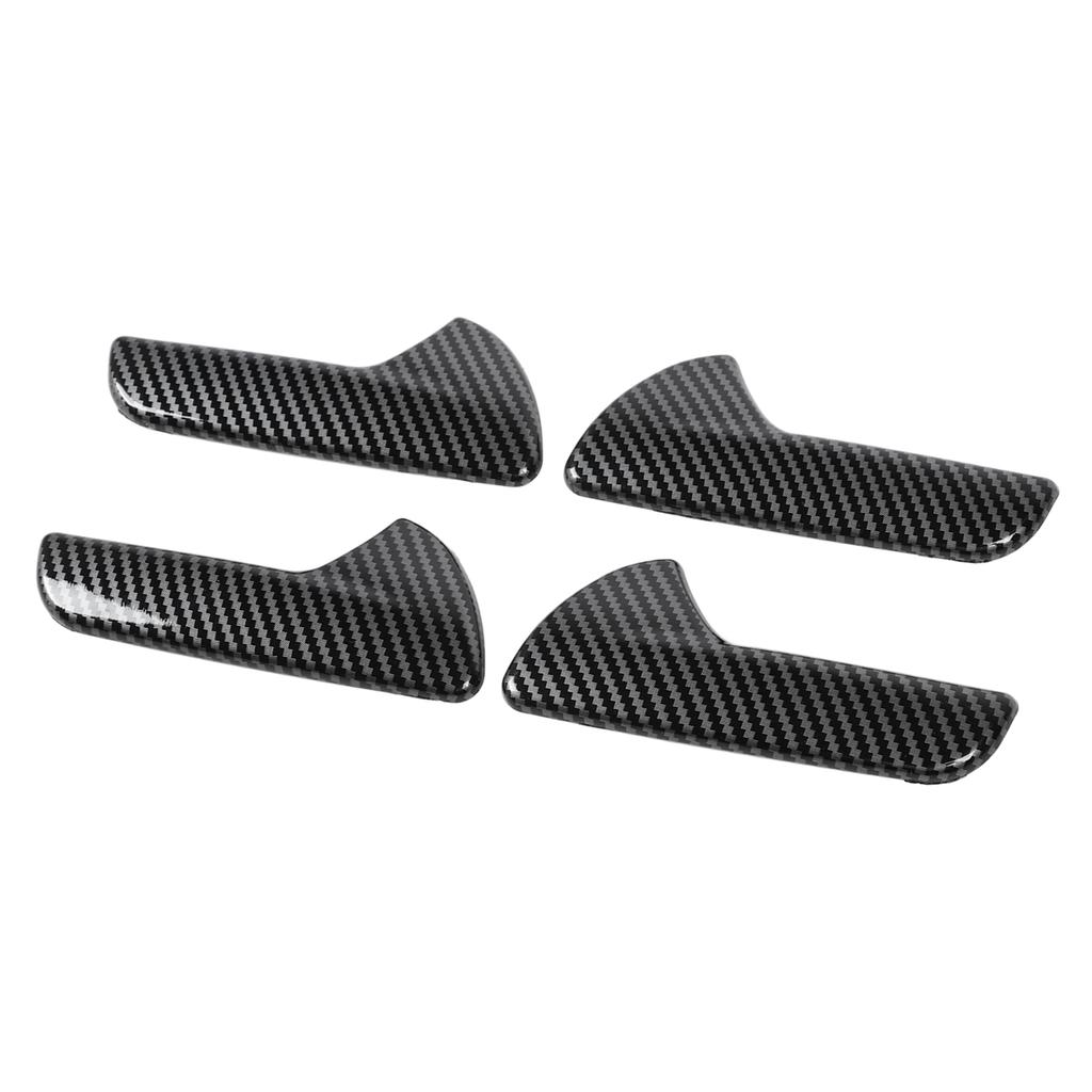 4 Pcs Inner Door Handle Cover Trim Fashionable Anti Scratch Abrasion Proof Easy Install for Cars