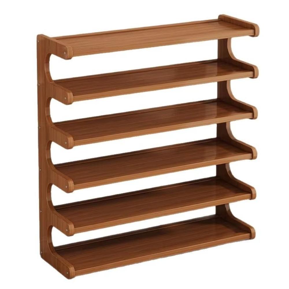 Moisture-Proof Wooden Shoe Storage Shelves Simple Design Multifunctional Shoe Rack  Household Use