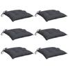 Chair Cushions 6 Pcs. Anthracite 50x50x7 Cm Oxford Fabric