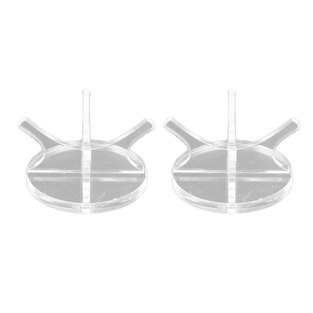 2Pcs Golf Ball Rack High Stability Strong Firmness Simple Baseball Display StandTransparent 2