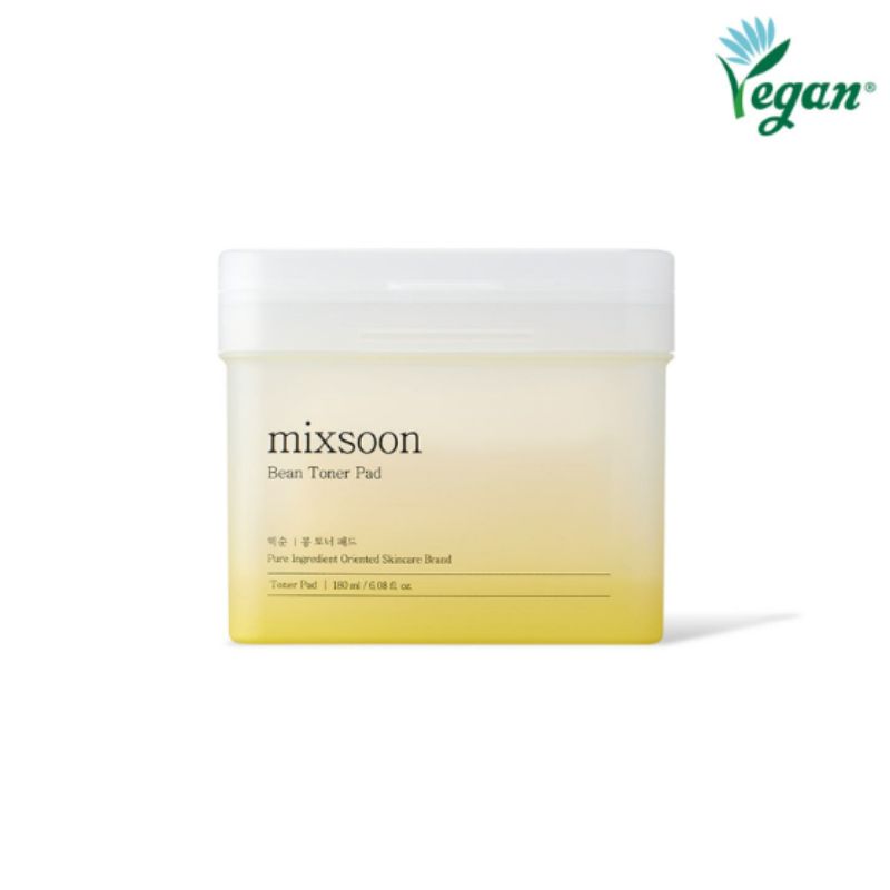 mixsoon Bean Toner Pad 180ml 70 Pads – Korean Hydrating Toner Pads for Skin Texture, Moisture & Glass Skin Care