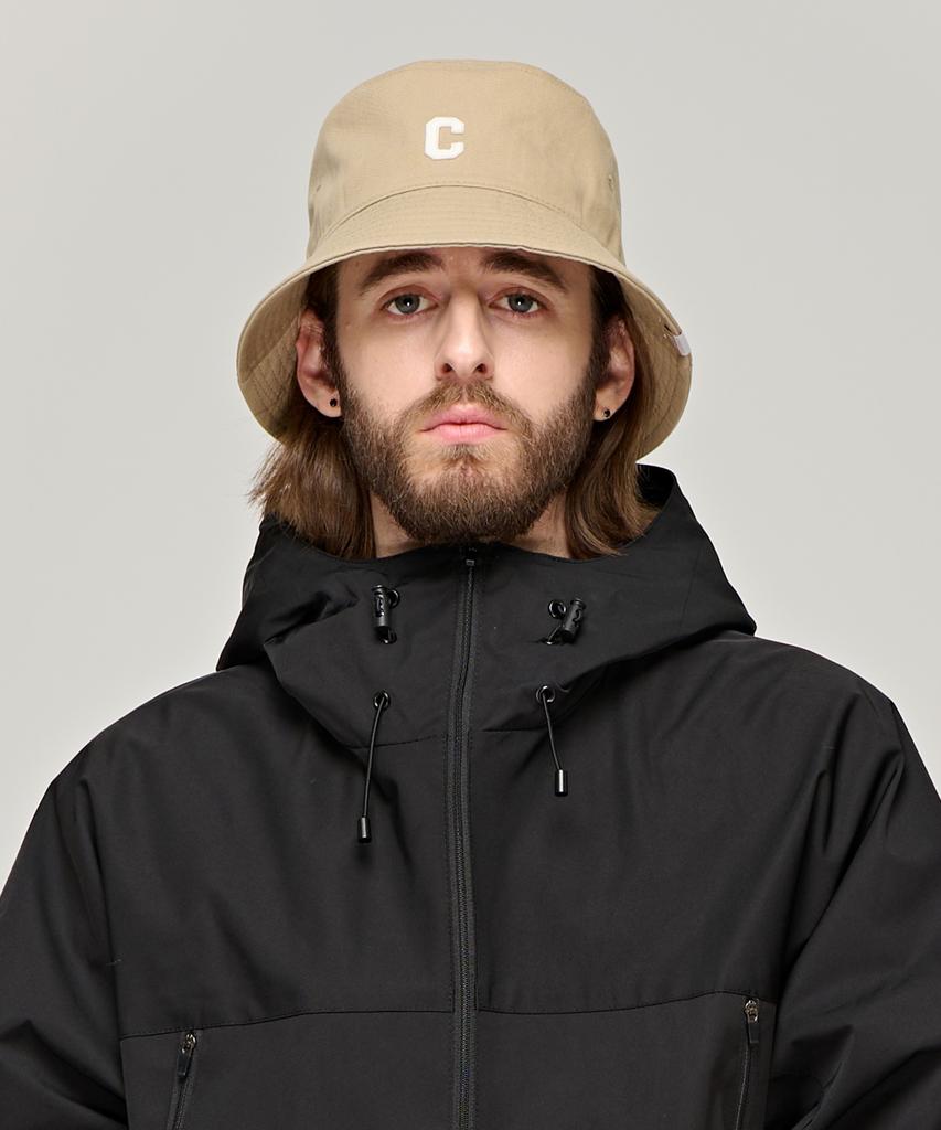 CARGOBROS Cb Logo Round Bucket Hat (Beige)
