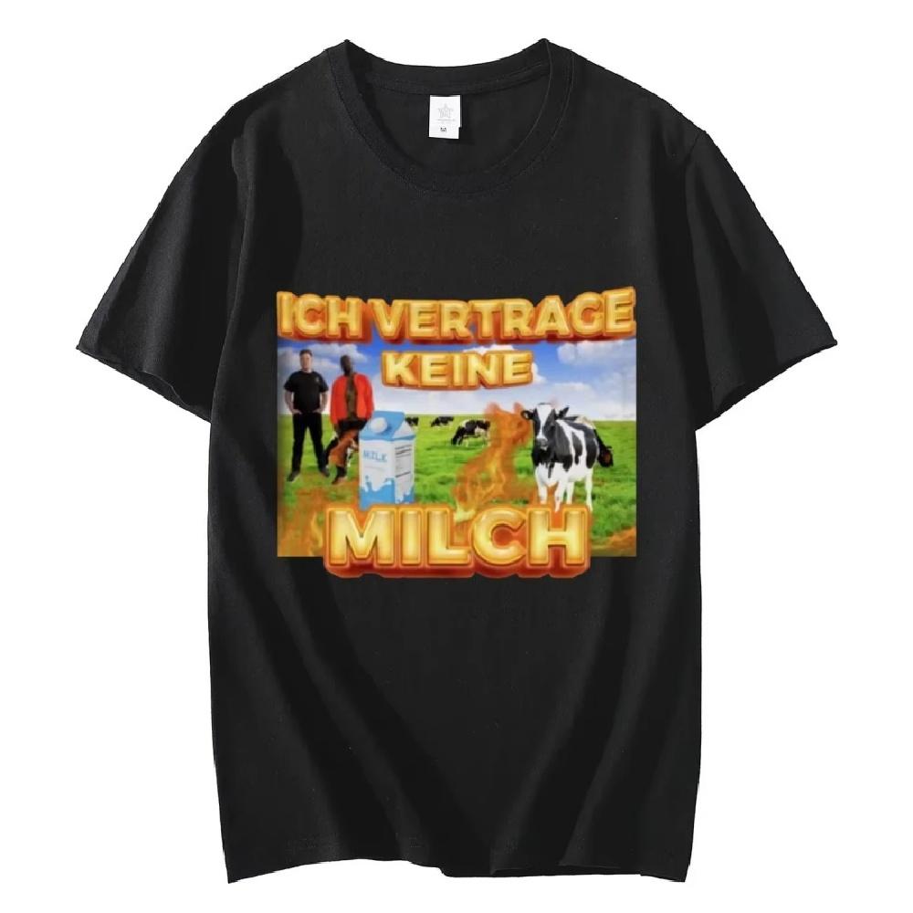 

I Can t Take Milk Funny Graphic T Shirt Men s Women s Fashion Vintage Short Sleeve T-shirt 100% Cotton Oversized O-Neck T-shirts XXXXXL чорний