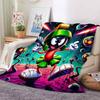 Una coperta classica stampata con *Marvin il Marziano*. Realizzato in morbida e soffice flanella, offre calore e comfort.. Adatto