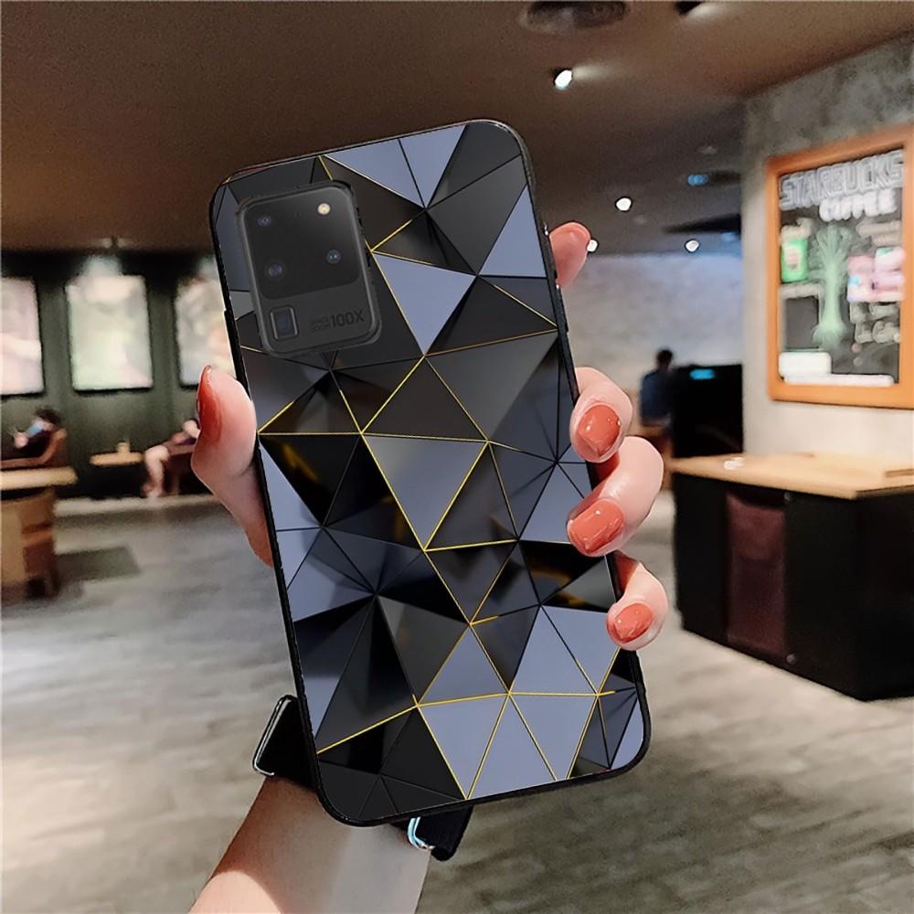 Luxury Geometry Cool Phone Case For Samsung S 9 10 20 21 22 23 30 23plus Lite Ultra FE S10lite Fundas