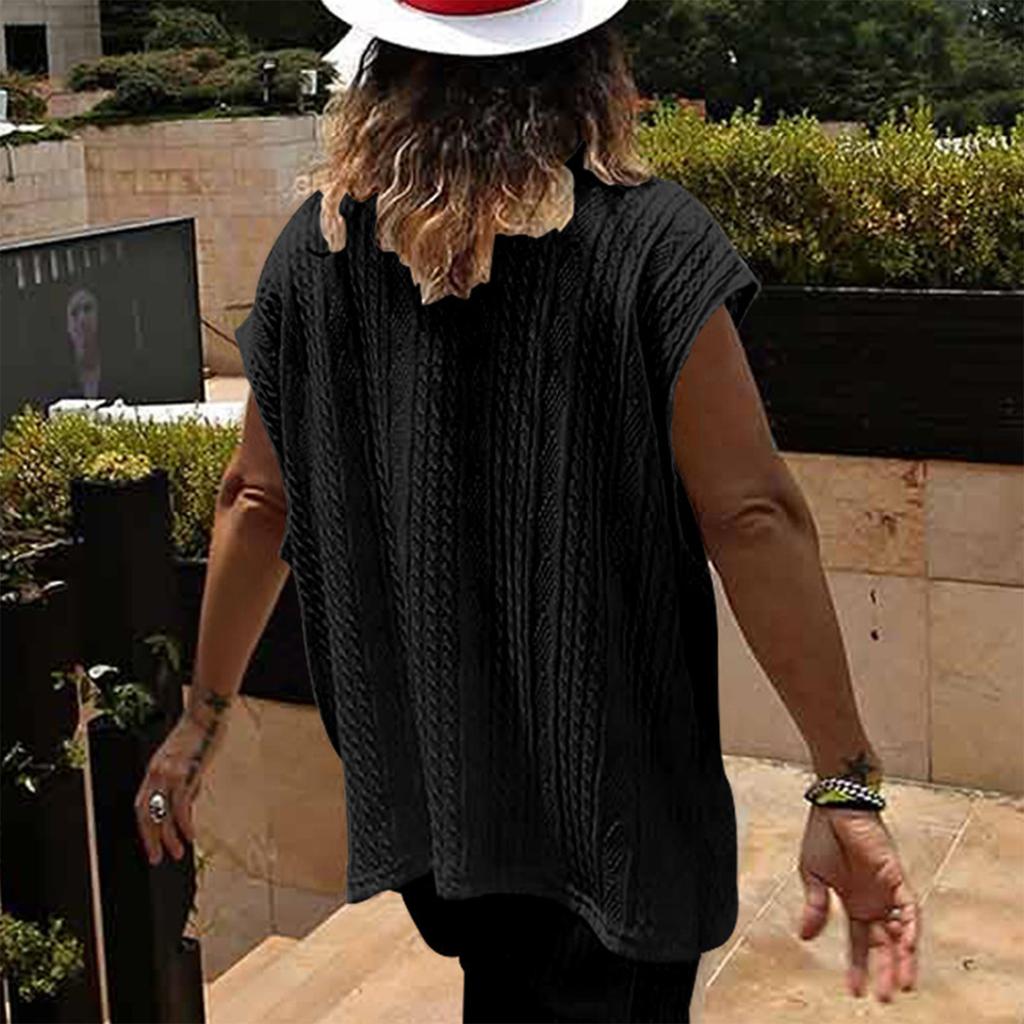 Men'S Loose Sleeveless Vest Large V-Neck Sports T-Shirt Top