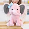 Elephant plush toy, kawaii baby toys for boys and girls, ideal for nursery, room decoration, 25 cm (pink)