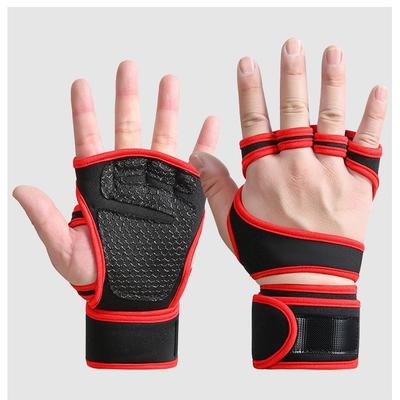 2026 Wrist Support Half-Finger Gloves, Unisex Barbell Weightlifting Pull-Up Anti-Callus Non-Slip Training Gloves