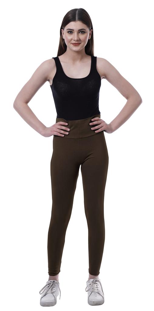 Moomaya High Waist Leggings For Womens Pull On Soft Running Yoga Pants-VY