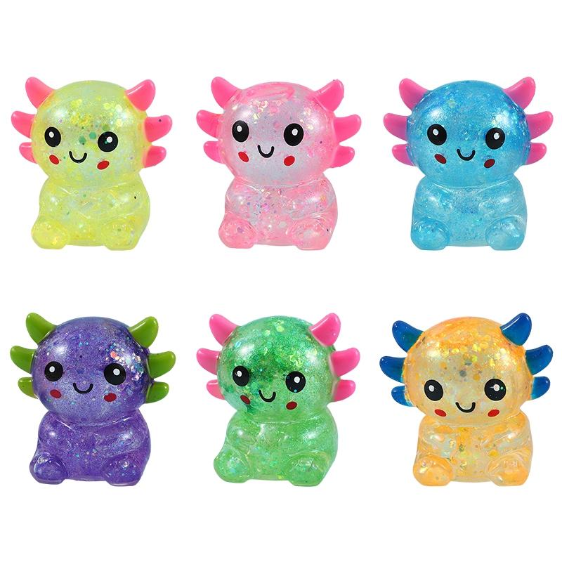 Cute Animal Squeeze Toy Colorful Aurora Animal Squishy Anti Stress Splat Decompressions Vent Squeeze Toy Stress Relief Ball