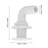 Flexibly Bendable 0.75in Dia. 6.56ft Bilge Pump Hose High Pressure Resistant Bilge Pump Installation Kit for 750GPH Bilge Pump