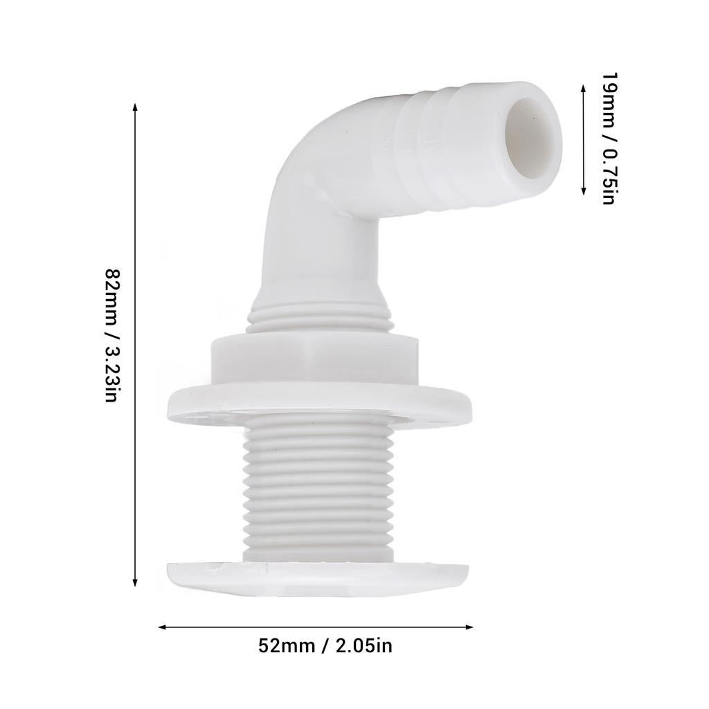 Flexibly Bendable 0.75in Dia. 6.56ft Bilge Pump Hose High Pressure Resistant Bilge Pump Installation Kit for 750GPH Bilge Pump