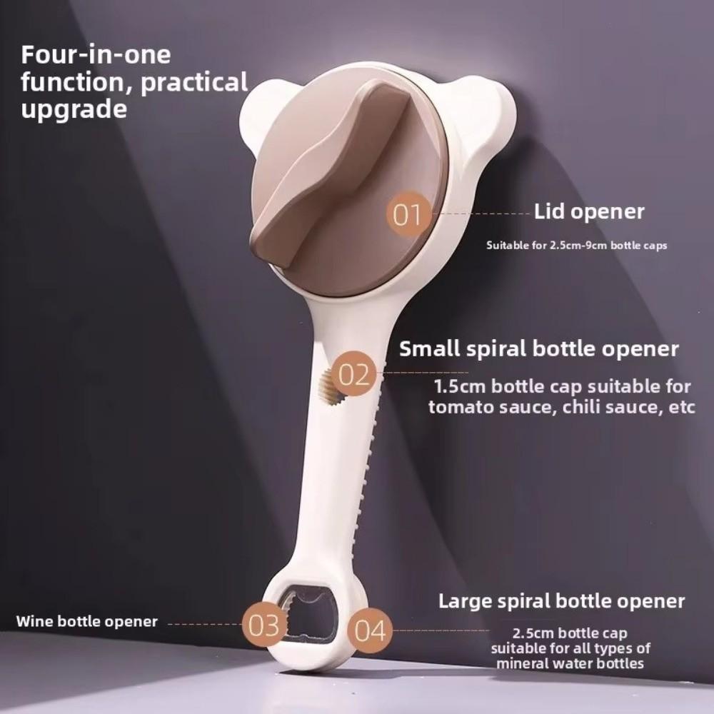 Smooth Edge Can Opener Bottle Labor-saving Bottle Cap Remover Portable Jar Lid Gripper Restaurant
