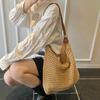Beach Travel Large-capacity Shoulder Bag Women's 2025 Summer New Handwoven Bag Fashion Commuter Messenger Bag