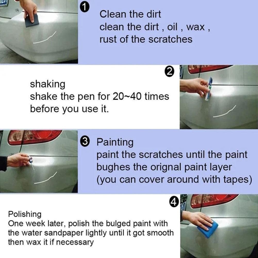 Bolígrafo de Pintura de Color Universal para Reparar Arañazos en el Coche, Bolígrafo de Retoque, Impermeable, Mantenimiento, Cuidado de la Pintura del Coche