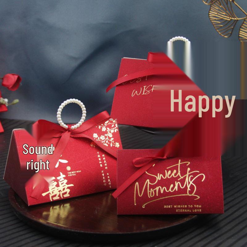 Luxury Handheld Wedding Candy Gift Box & Bag Set