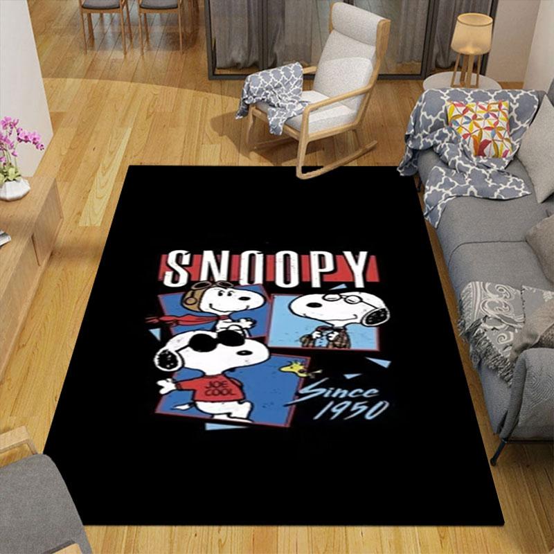 Cute Snoopy Cartoon Print Welcome Mat, Non-slip Decorative Home Rug, Suitable for Use In the Bedroom, Bedside, or Doorway.