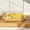 Butter Box Transparent Fresh Preservation Container with Lid And Adjustable Dosage Spoon Design Butter Keeper for Kitchen Refrigerator