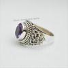 Oval Amethyst Ring: Handmade 925 Sterling Silver, February Birthstone