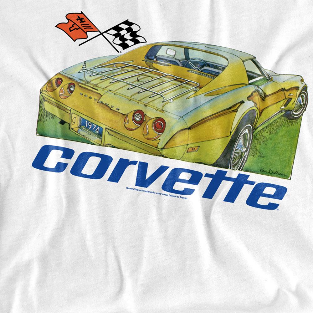 Chevrolet Unisex Vuxen Corvette 74 T-shirt