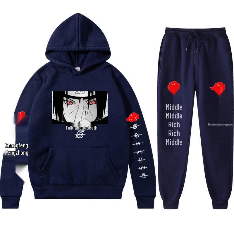 Naruto 2025 Uchiha Itachi Hoodie & Pants Set for Men & Women