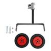 12.3 Cm / 4.8 Inch Support Wheels Adjustable Fitting Metal + Plastic