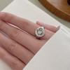 Retro Picasso Human Face Ring For Women 925 Silver Adjustable Open Ring Gothic Jewelry Trendy Unisex Accessories Gift
