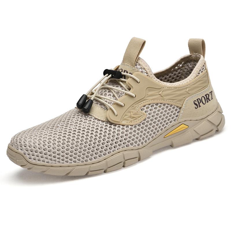 Large size summer new fashion trend outdoor sports men's mesh shoes youth lightweight breathable men's tide