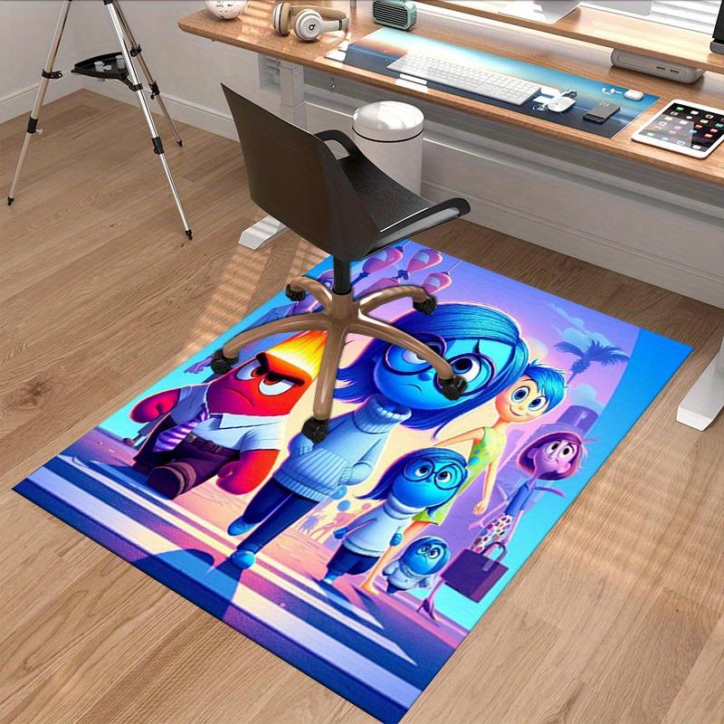 1pc. Blue Inside Out Movie Character Area Rug - Home Office Chair Mat Outdoor Carpet Gift for Adultsz041018