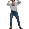 Puma Graphic Print Hooded Sweatshirt Unisex Sweatshirts Gray 536753-04