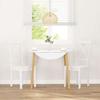 VidaXL Dining Chairs 2 Pcs White Solid Rubber Wood, Dining Chair, Chair, Living Room Chair, Dining Chairs, Chair 4102407