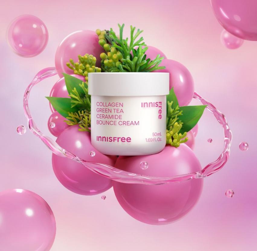 Innisfree Collagen Green Tea Ceramide Bounce Cream 50ml