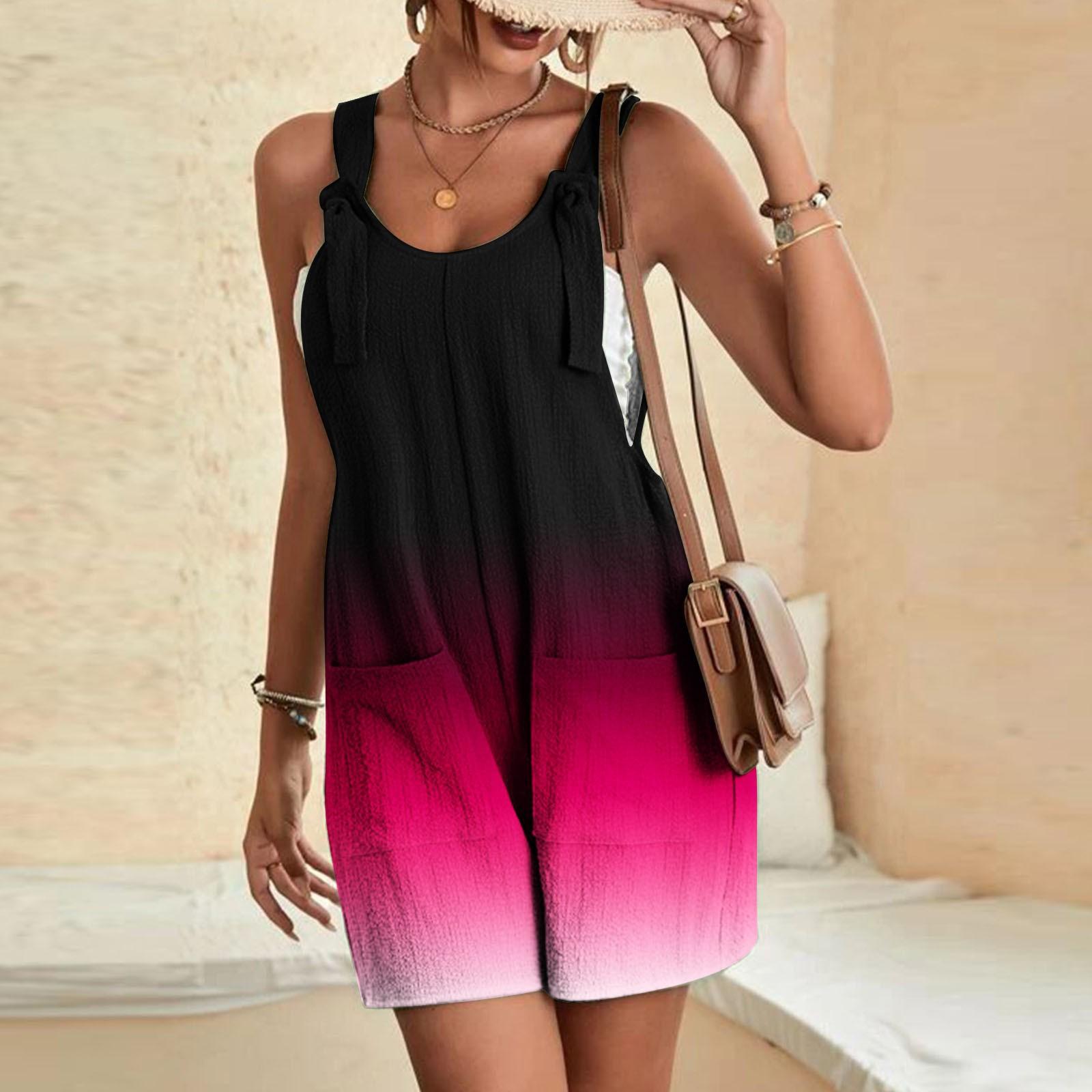 

Женские летние шорты-комбинезоны, модный повседневный комбинезон в полоску с принтом XXXXL