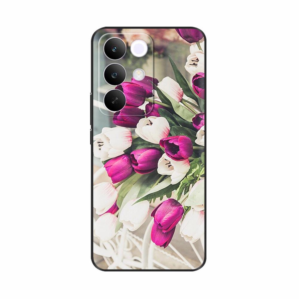For OPPO Realme C85 5G Case Flower Soft Matte Silicone Back Cover For Realme 15x RealmeC85 C 85 4G 5G Full Phone Shell Fundas