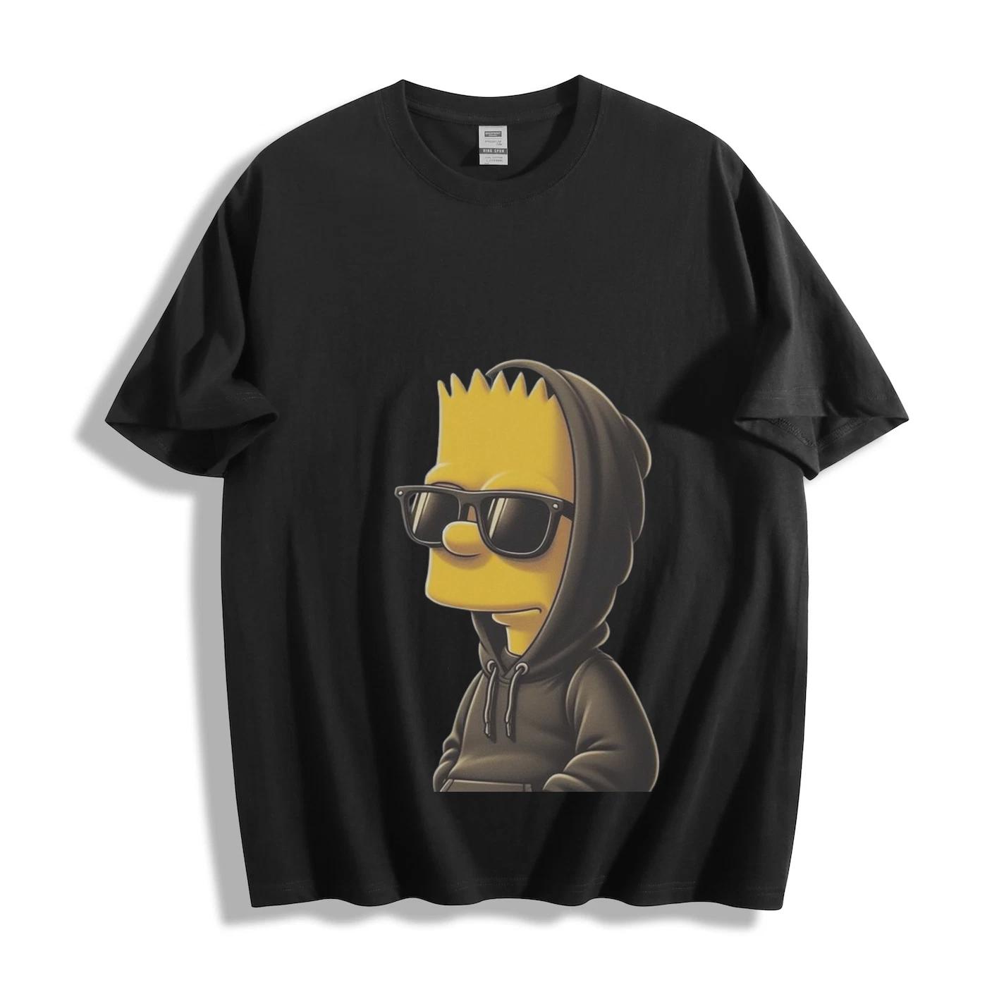 Unisex Bart Simpson Graphic Tee – Perfect Gift for The Simpsons Fans L