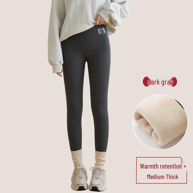 Women's 2025 High Waist Thick Fleece-Lined Cotton Wool Leggings for Winter