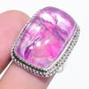 Natural Crack Crystal Gemstone 925 Sterling Silver Jewelry Ring Size 7 Z3n30