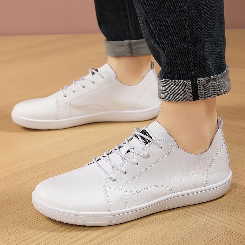 

Мужские парусиновые кеды большого размера с широким носком в корейском стиле на низкой подошве для ходьбы босиком 46