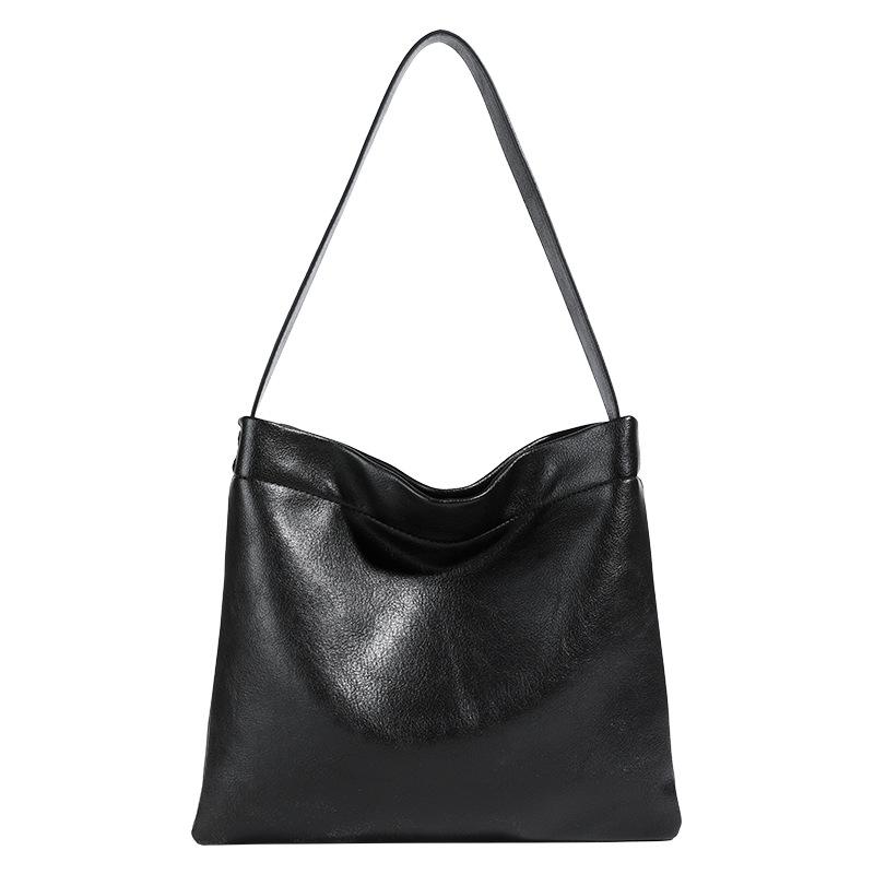 Large-capacity bag women's new simple and versatile shoulder messenger bag is now popular bucket bag