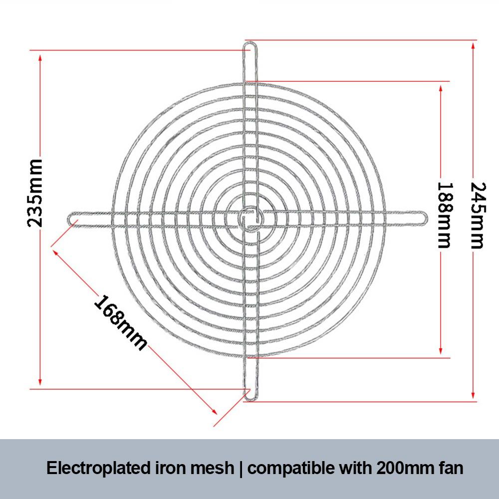 1Pcs Durable Metal Cooling Fan Grill Protective 40-220mm Fans Grid Mesh Cover for Computer Fan